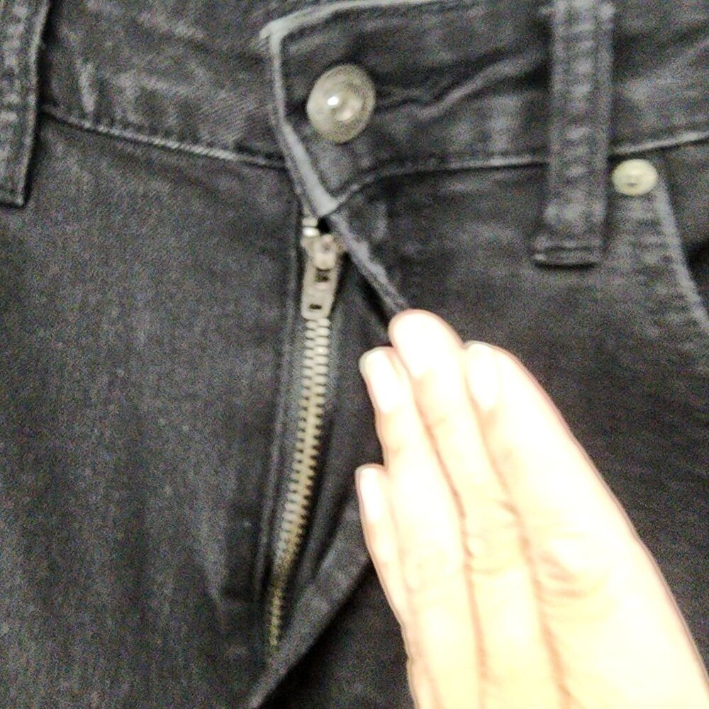 Flag & Anthem Jeans Mens 32x32 Black Stretch Mid Rise Slim Straight *NWOT* - Picture 2 of 16